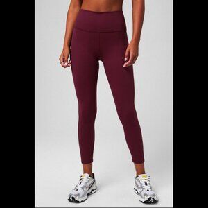 Fabletics Define PowerHold® High-Waisted Legging 7/8 Merlot Size Large